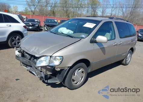 2002 Toyota Sienna Le из США, поврежденный, VIN 4T3ZF13C02U476202